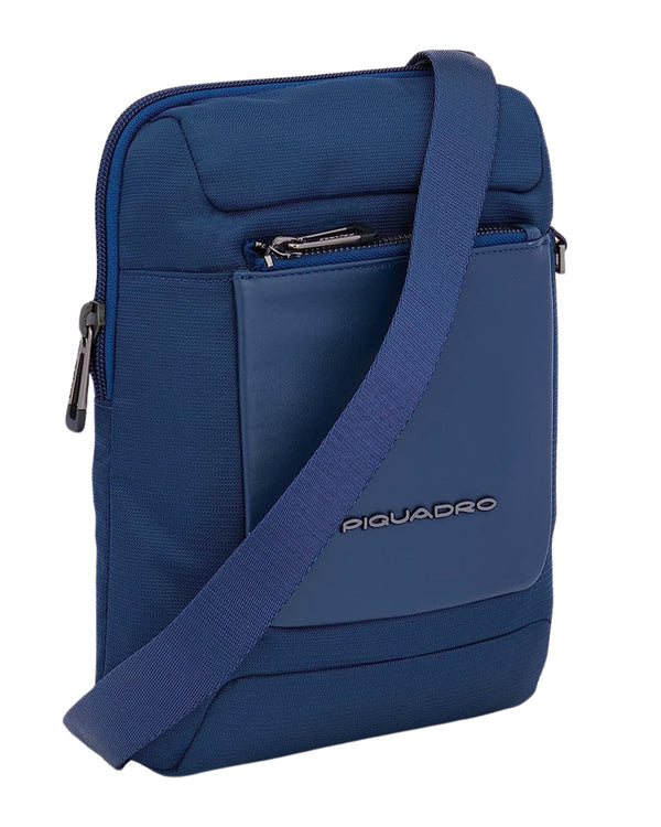 Piquadro Large 11' iPad Bag Blue Men-2