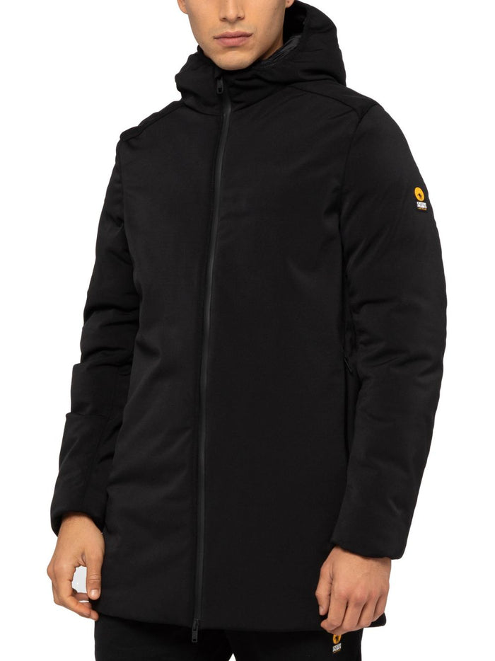 Ciesse Piumini Clem Parka Long Jacket Softshell Waterproof Active Hood Ecological Black Men 1