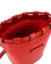 The Bridge Bucket Shoulder Bag Internal Pocket Red Women