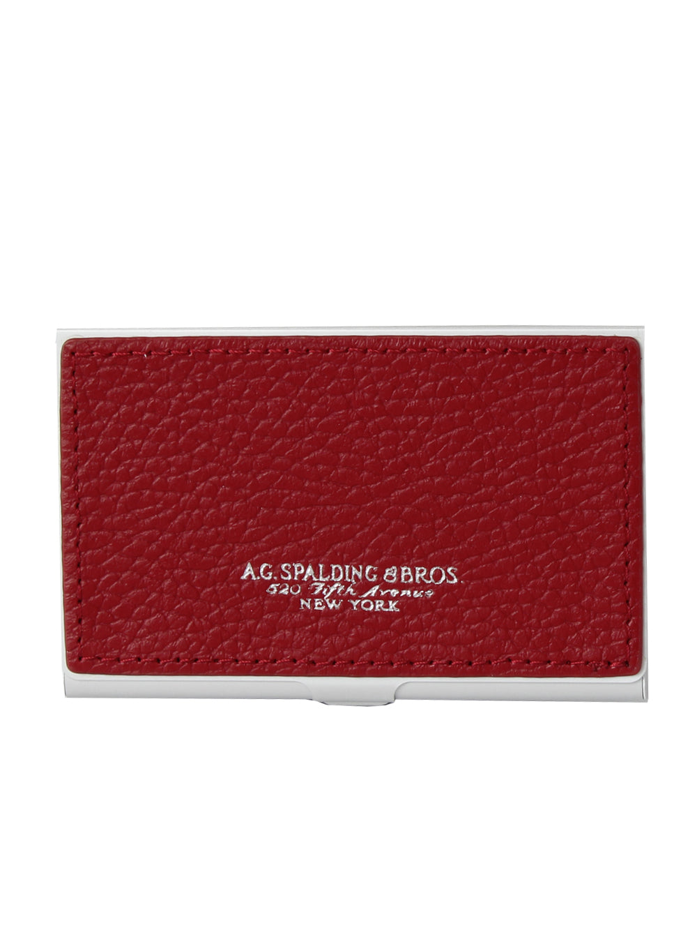 Spalding &amp; Bros Ag Business Card Holder Red Unisex