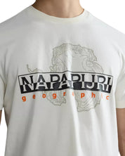 Napapijri S-Iceberg Logo Full Cotton T-Shirt White