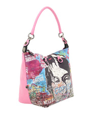 Gabs Trasformabile Hobo Shopper Tote Bauletto Zaino Rosa in Pelle