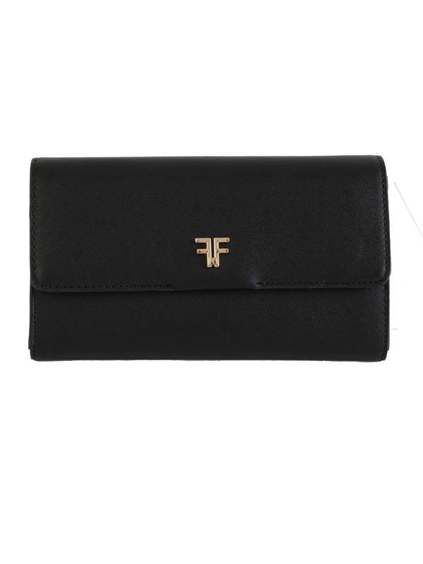 Fracomina Crossover Wallet &amp; Phone Case Black Woman