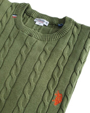 U.s. Polo Assn. Girocollo Treccia Verde Uomo