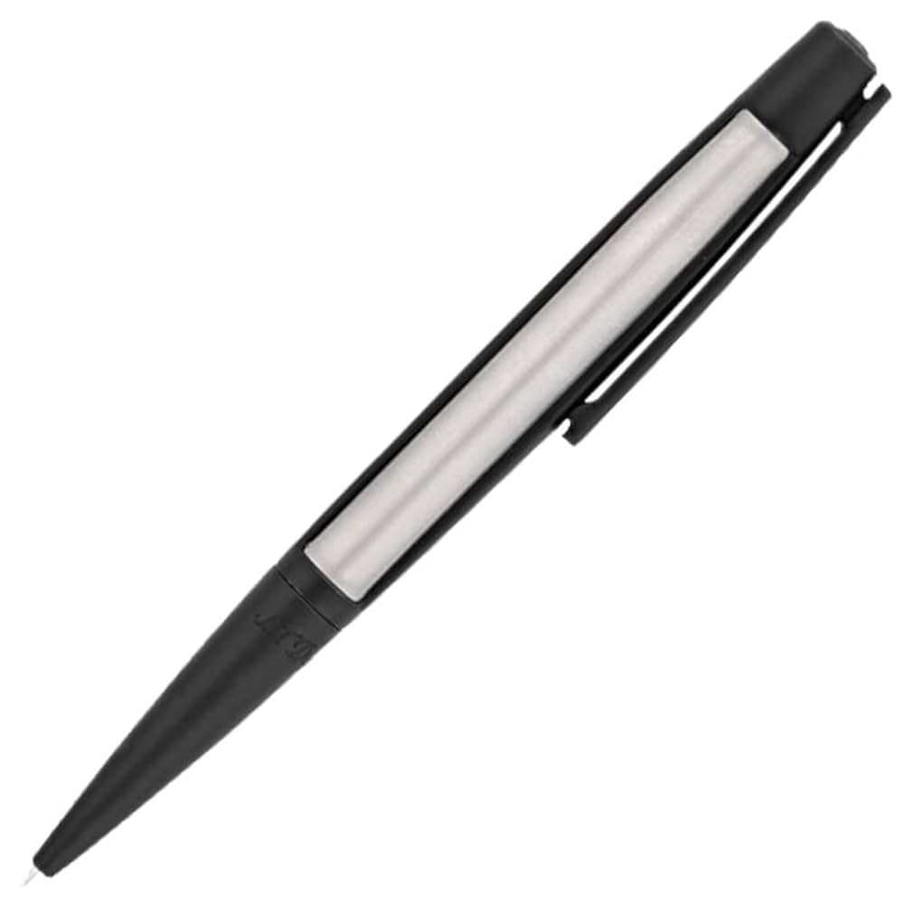 S.t.dupont Biro Penna Sfera Defi in Metallo Nero e Cromo 405735