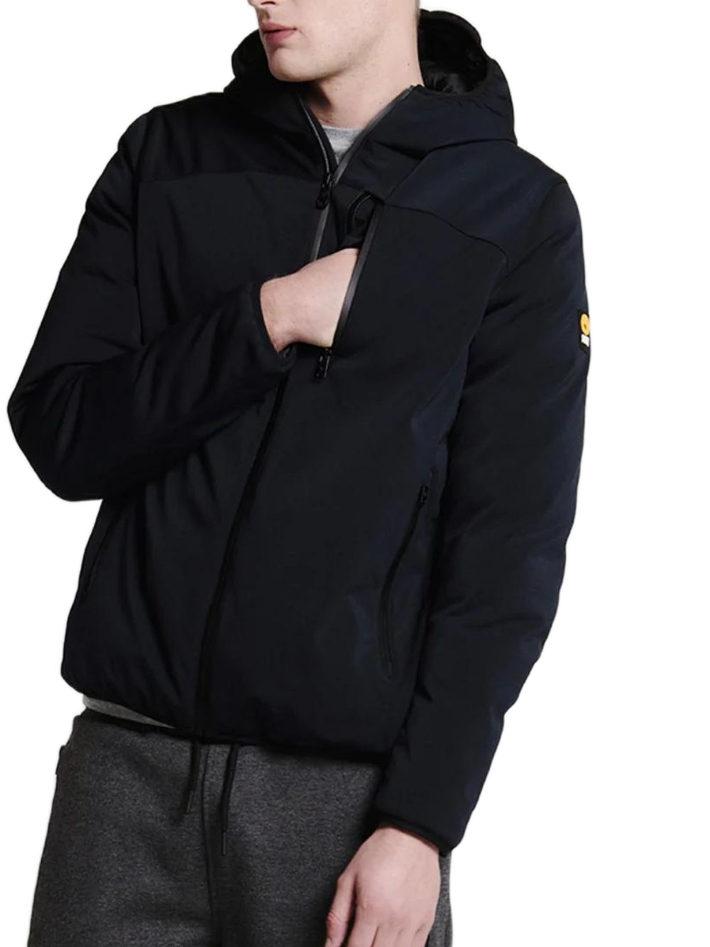 Ciesse Piumini Jayden Parka Giacca Softshell Impermeabile Active Cappuccio Ecologica Nero Uomo