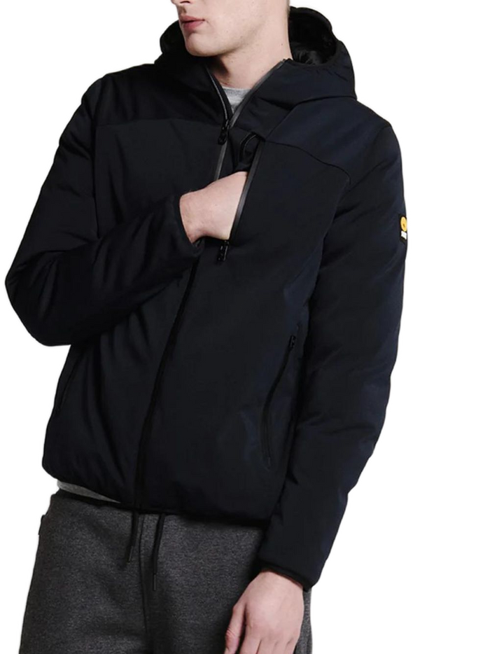 Ciesse Piumini Jayden Parka Giacca Softshell Impermeabile Active Cappuccio Ecologica Nero Uomo 4