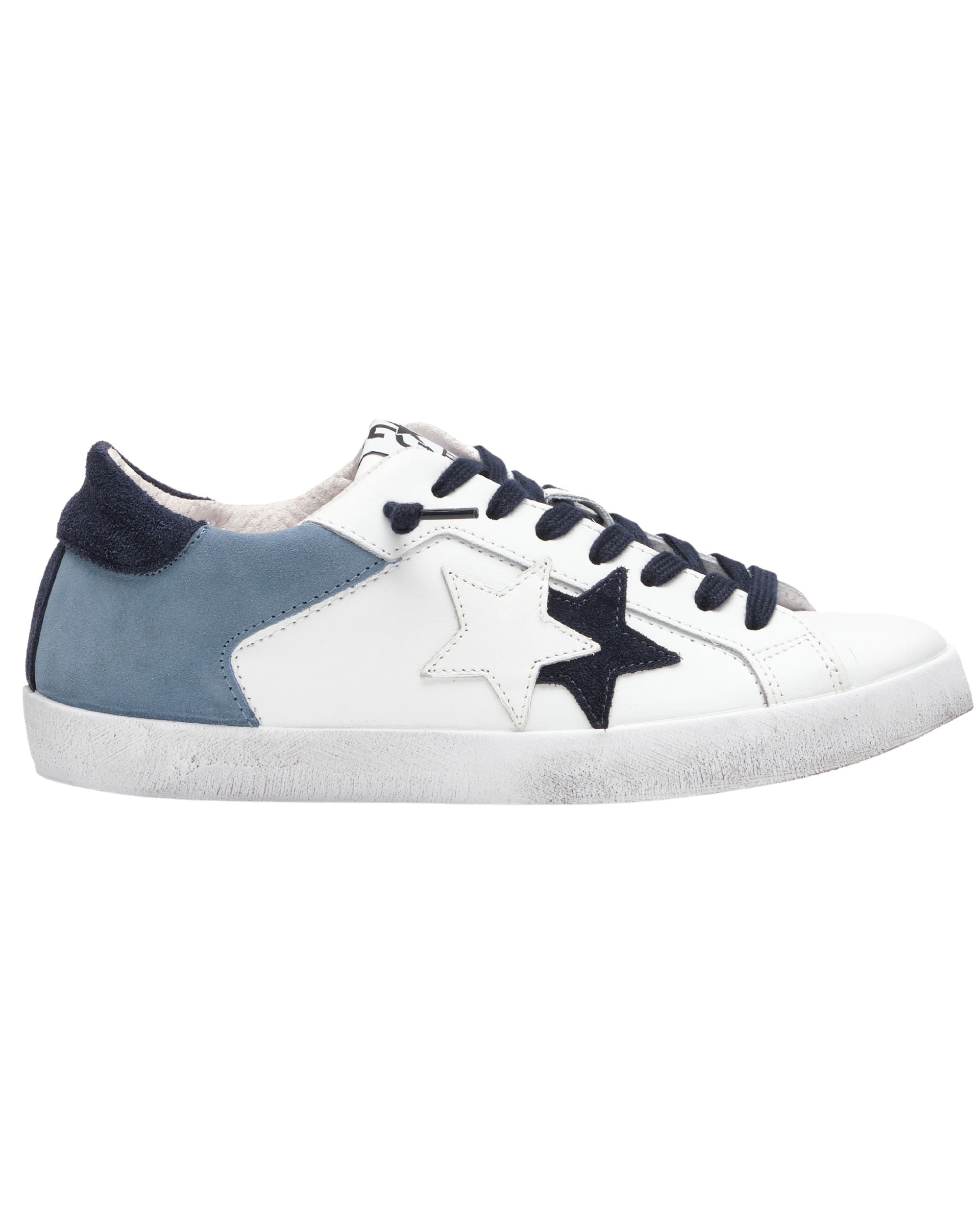 Sneaker Very Star In Pelle Bianco Uomo