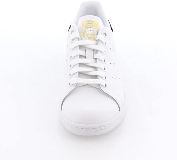Adidas Sneaker Stan Smith W in Pelle Bianco Nero Dettagli Oro Donna