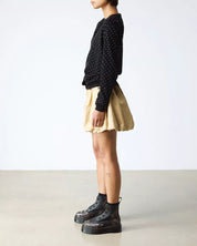 Dr. Martens Stivali Sinclair Black Decayed Roses Classic Tumbled Nappa Nero Donna