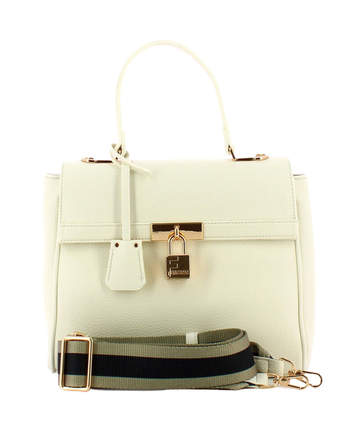 Fracomina Kelly In Eco-leather With Shoulder Strap White Women 4