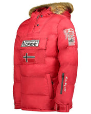 Geographical Norway Giubbotto Imbottito Parka Rosso Piumino Brice Uomo