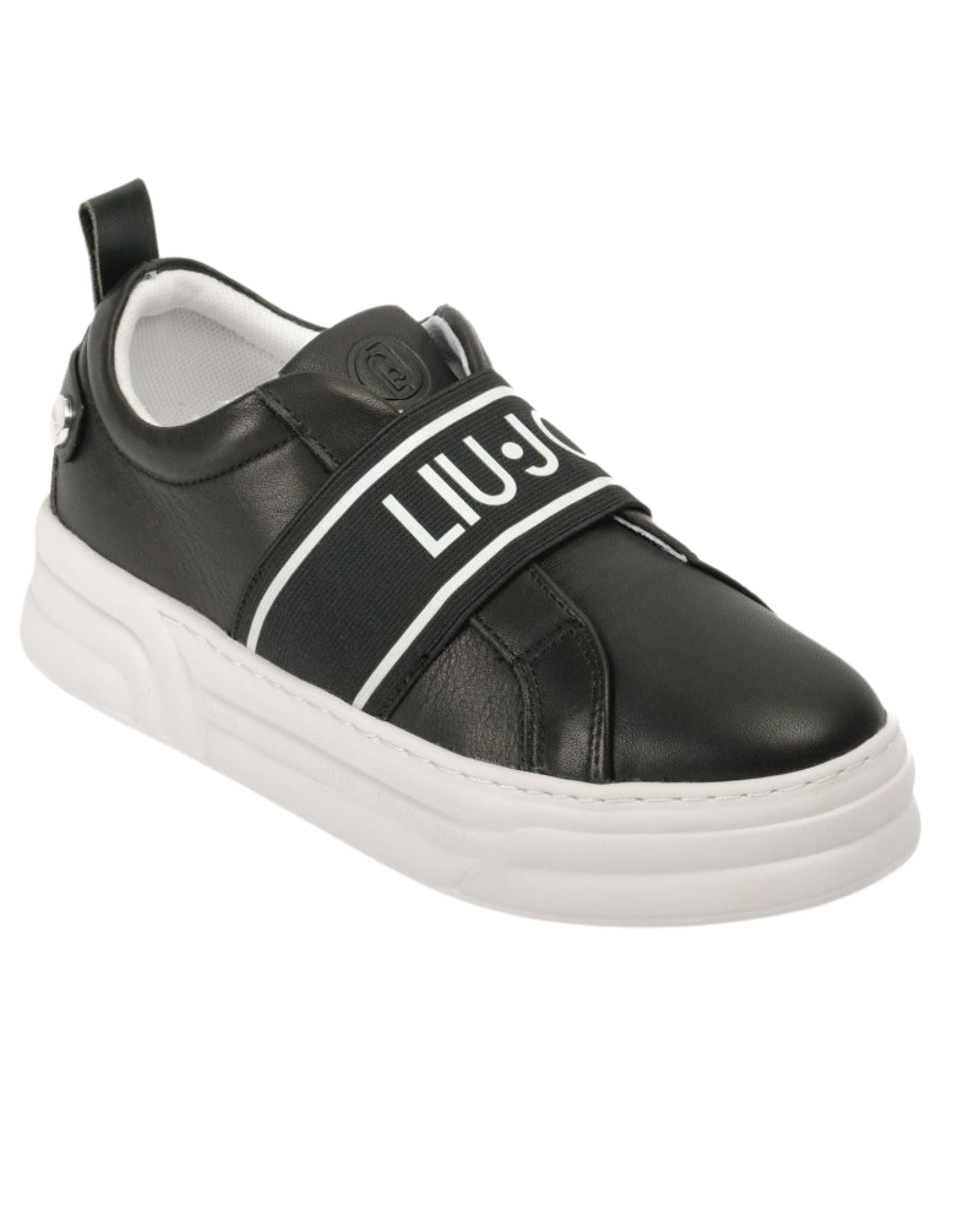 Liu Jo Sneakers Logo Pelle Nero