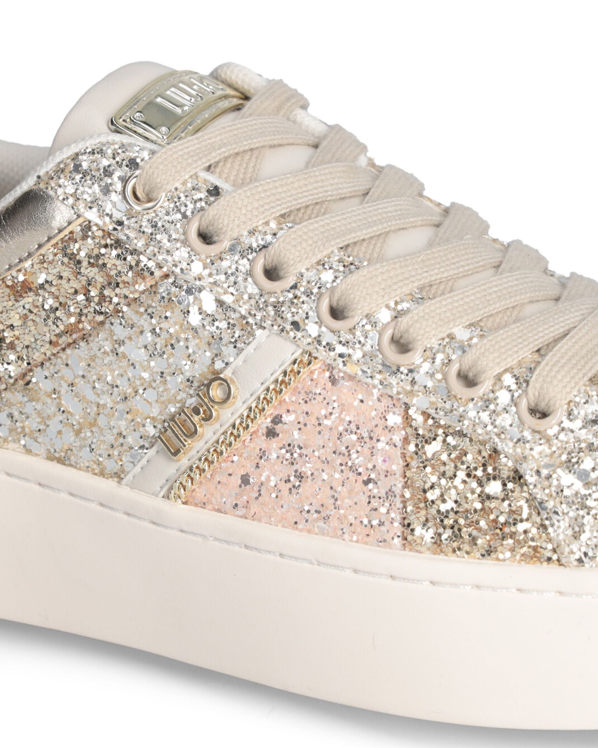 Liu Jo Sneakers Pelle Beige Donna