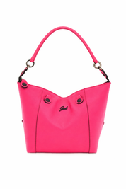 Gabs G3 Plus M Borsa Zaino Trasformabile Hobo Shopper Tote Bauletto in Pelle Begonia