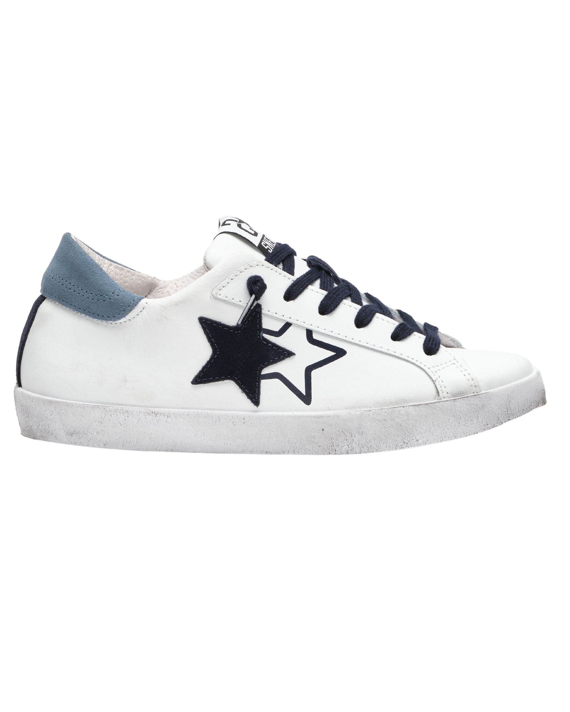 Sneaker One Star In Pelle Bianco Uomo