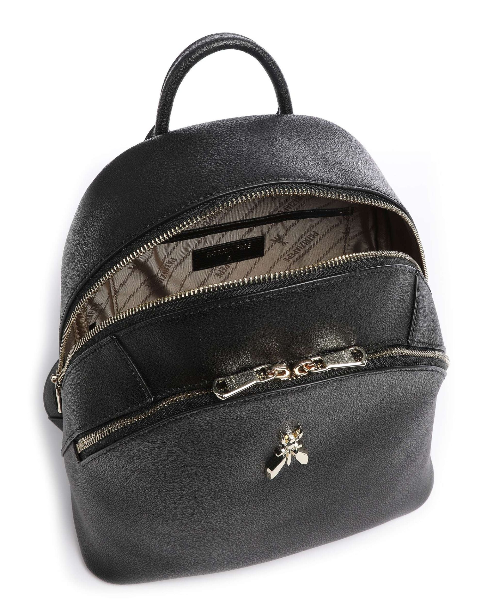 Patrizia Pepe Black Leather Backpack