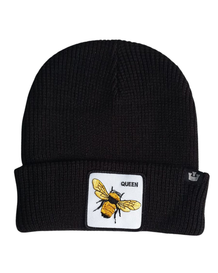 Goorin Bros. Cappello Beanie Hat Cuffia Con Patch Frontale E Logo Su Lato Nero Unisex 1