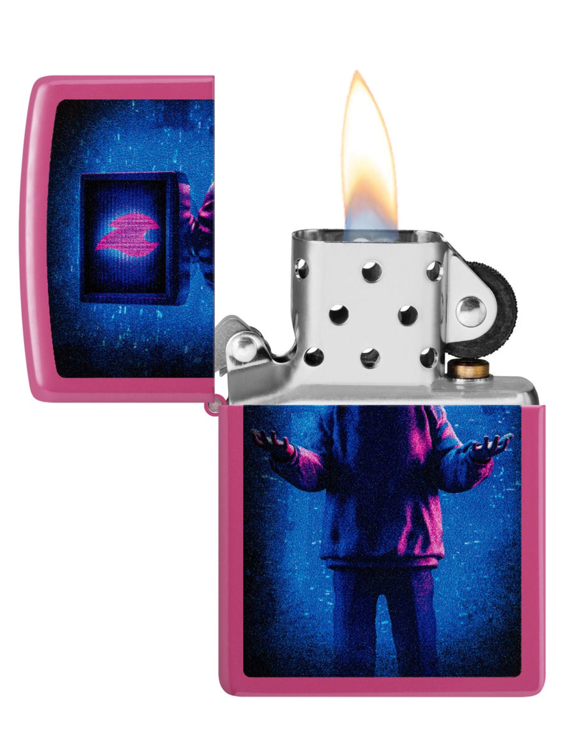 Zippo Windproof Refillable Made In Usa Pink Unisex