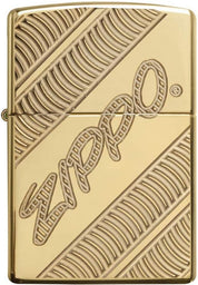 Zippo Windproof Refillable Made In Usa Armor Gold Unisex