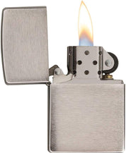 Zippo Windproof Refillable Made In Usa Silver Unisex