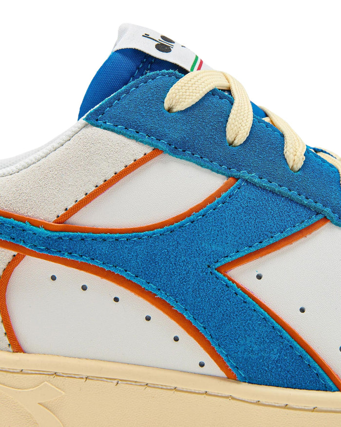 Diadora Sneakers Magic Basket Low Suede Leather Light Blue 4