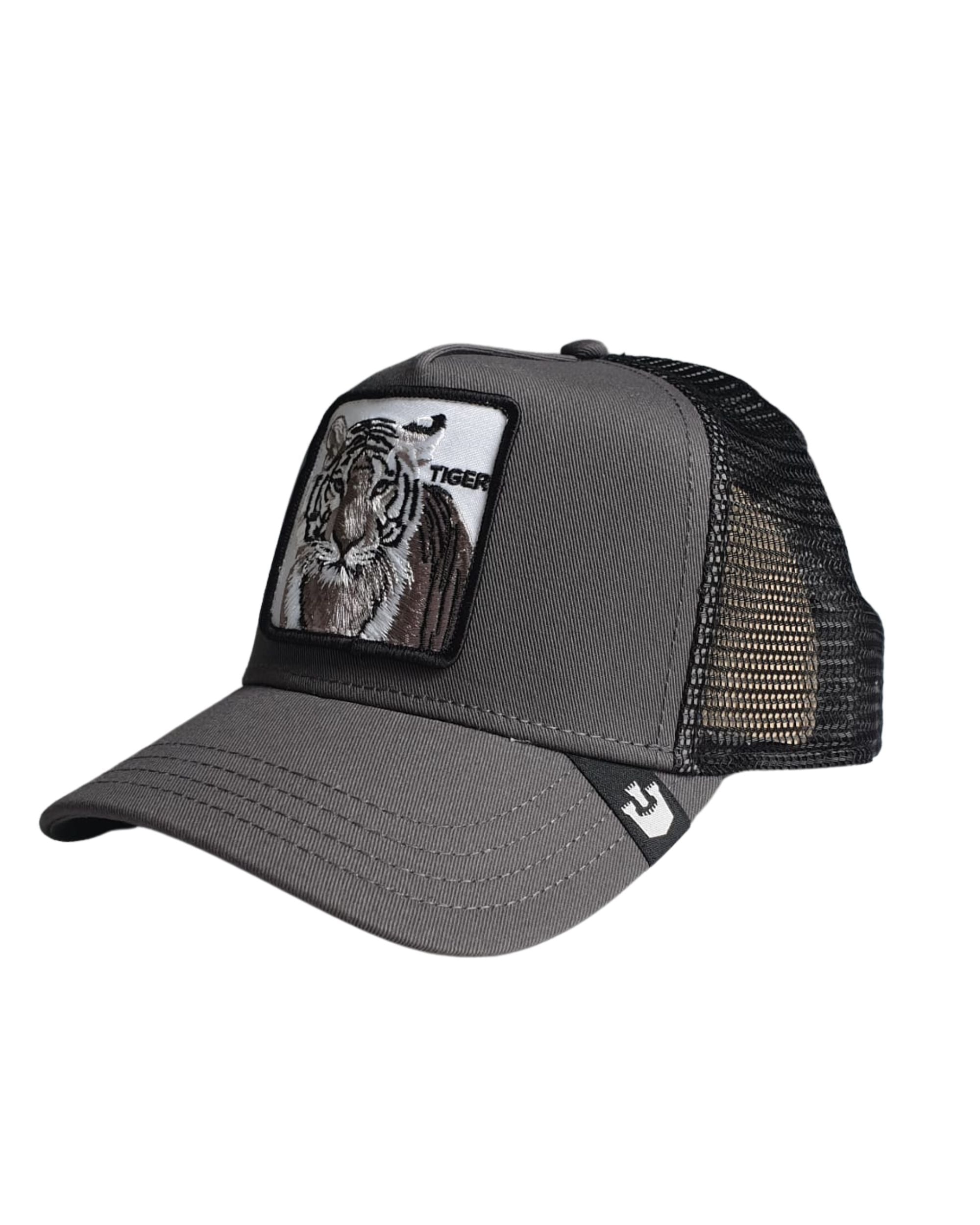 Goorin Bros. Trucker Cap Cappellino Animal Farm 'the White Tiger' Grigio Unisex