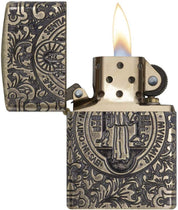 Zippo Spirituale Armor Inciso 360 Gradi Collezione Multicolore Unisex