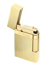 Stdupont Double Flame Diamond Plated Gold Unisex