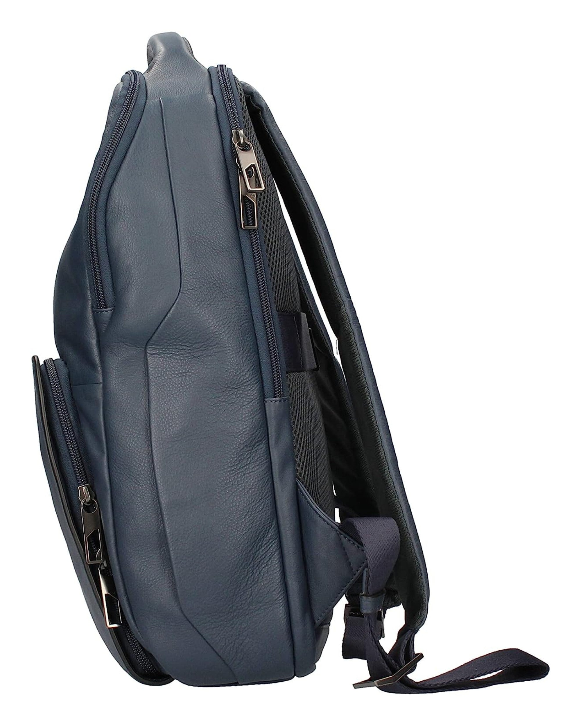 Piquadro Flat Backpack Blue Men