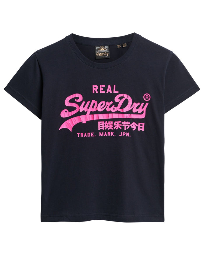 Superdry T-shirt Neon VL Cotone Blu 1