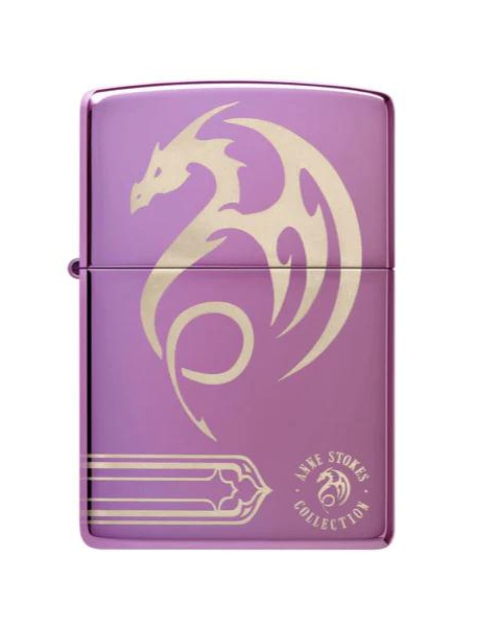 Zippo Windproof Refillable Made In Usa Dragon Dragon Purple Unisex