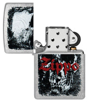 Zippo accendino ricaricabile antivento Made in USA Teschio Logo 47002