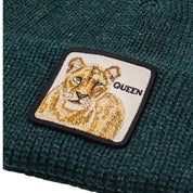 Goorin Bros. Cuffia Beanie 'The Lion Queen' in Misto Acrilico Verde Prato Unisex