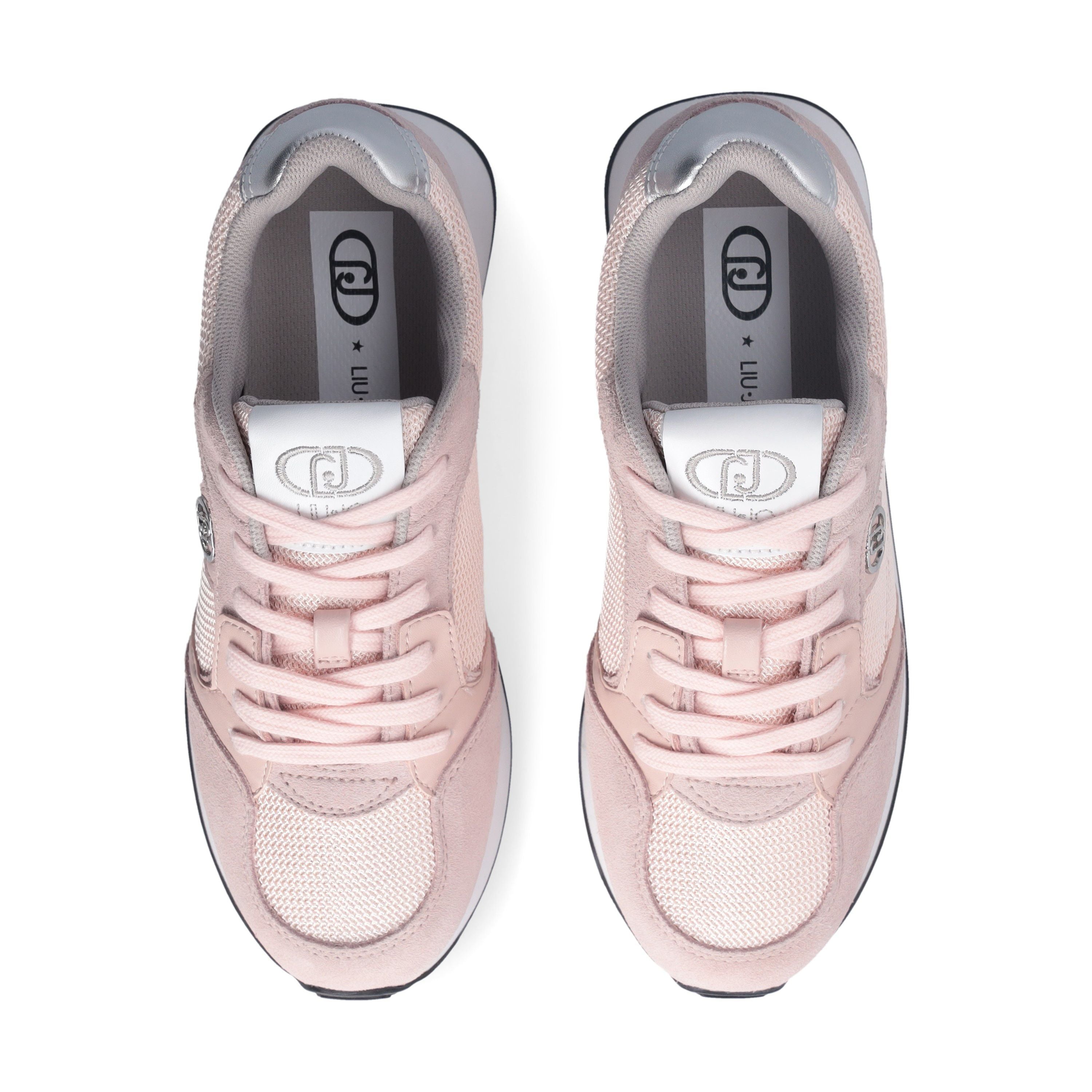 Liu Jo Scarpe Vibe 03 Sneakers in Pelle e tessuto rosa