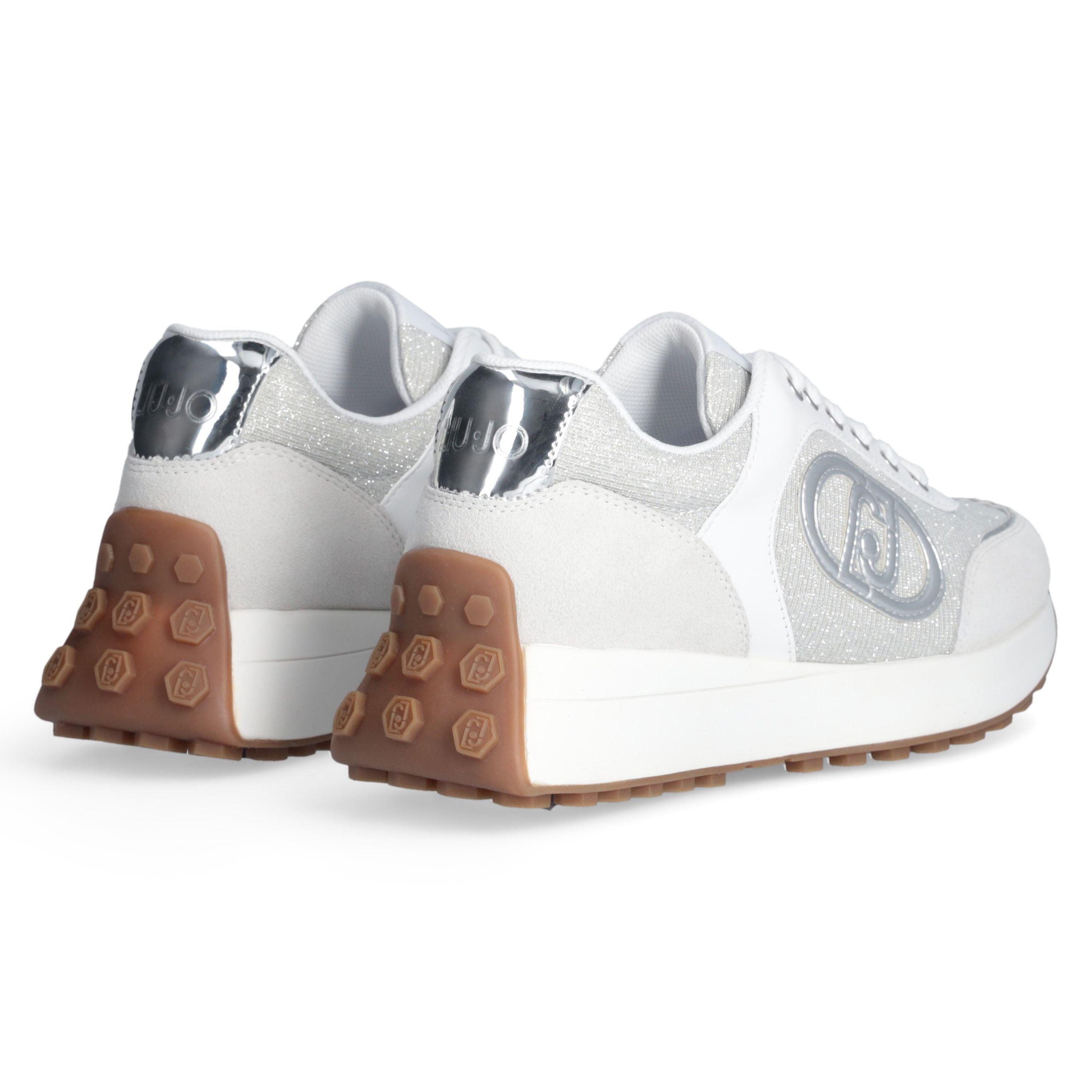 Liu Jo Scarpe Lolo 17 Sneakers in Pelle Bianco Purity