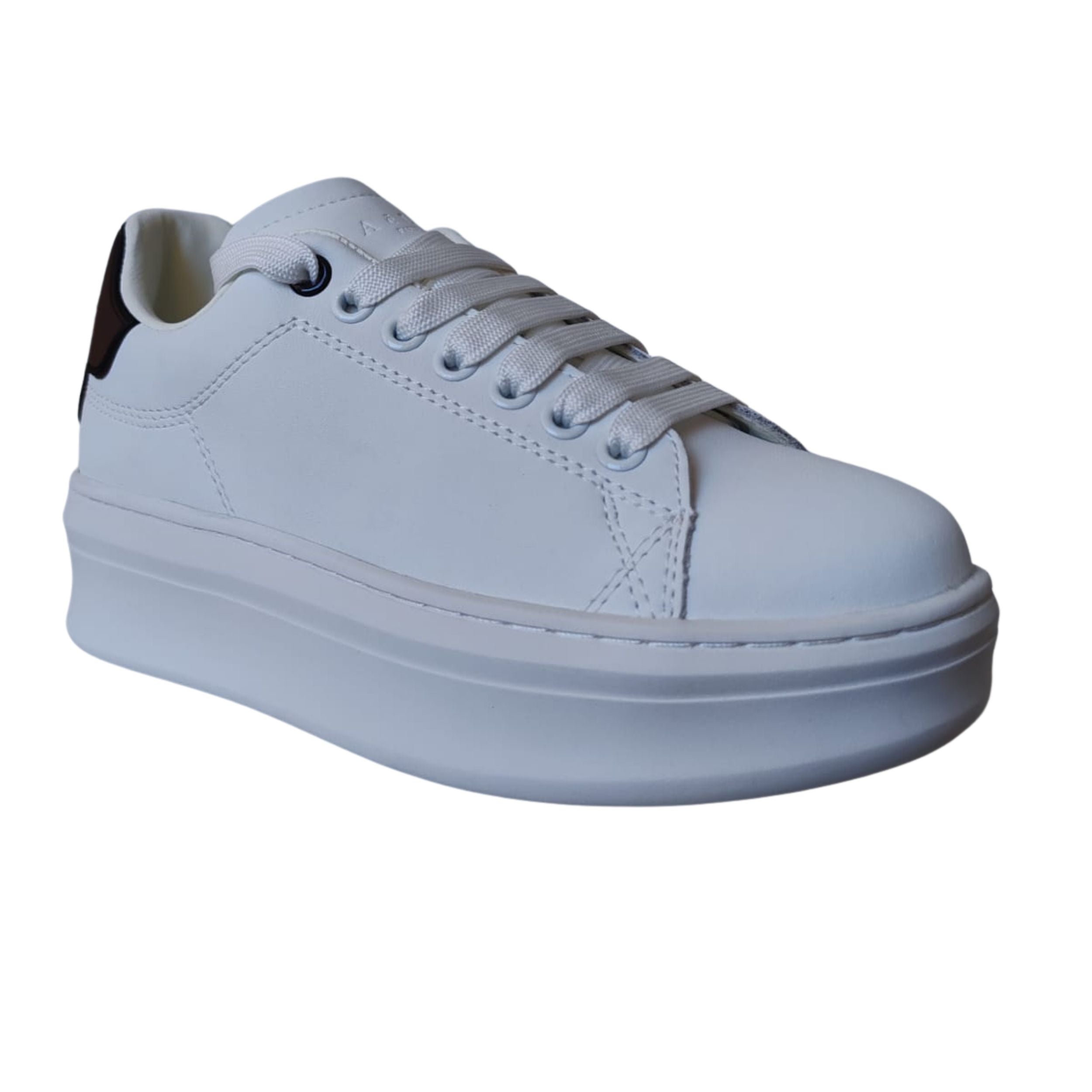 Gaelle Paris Scarpe Sneaker Addict in Pelle Marrone Bruciato Donna