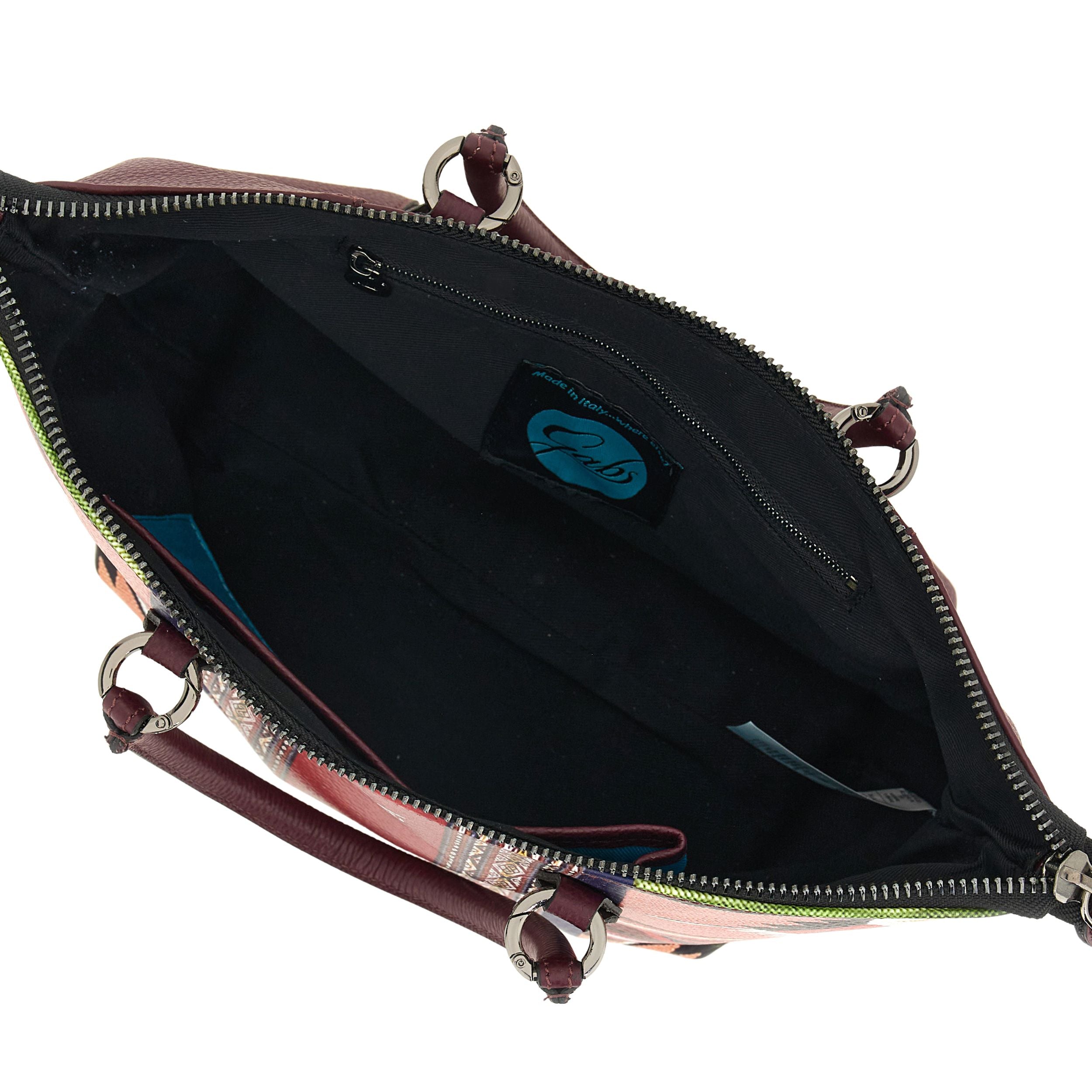 Gabs G3 Plus M Basic Borsa Zaino Trasformabile Hobo Shopper Tote Bauletto in Pelle Stampa 602