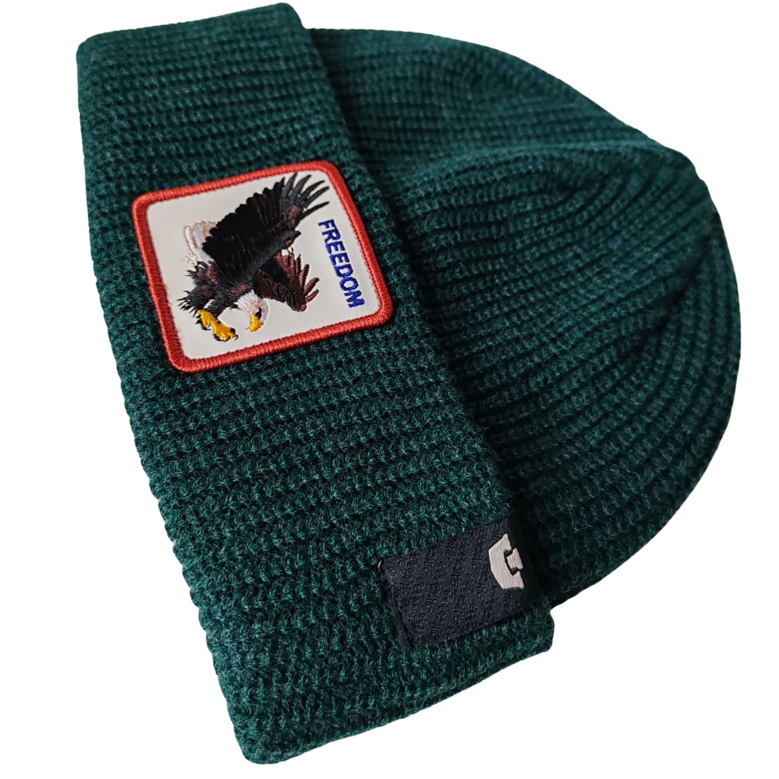 Goorin Bros. Cuffia Beanie 'Freedom Eagle' in Misto Acrilico Verde Prato Unisex