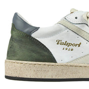 Valsport Scarpa Sneaker Davis Heritage in Nappa Bianco Verde Foresta Uomo