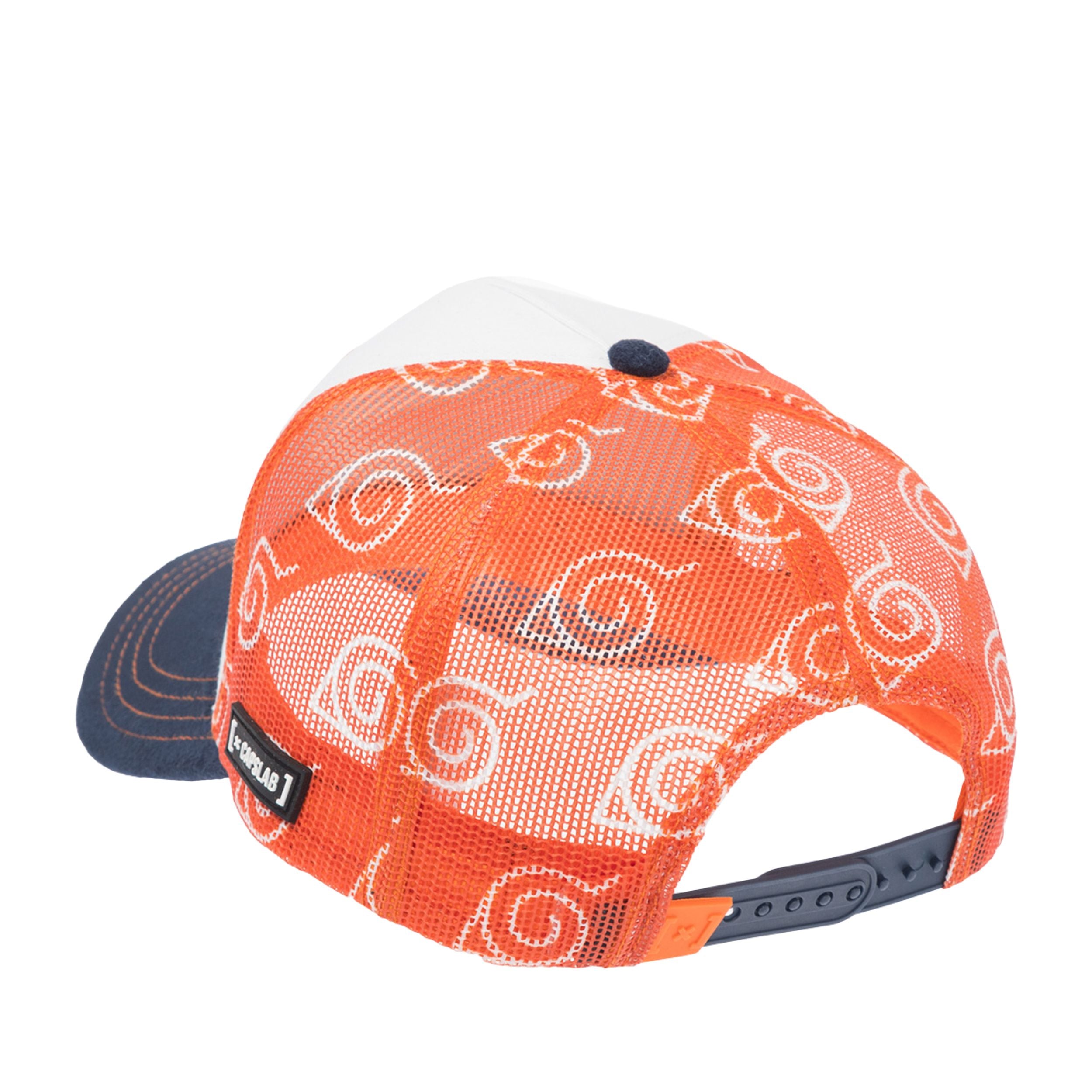Capslab Cappellino con Visiera Collezione Naruto Misto Cotone Arancione Unisex