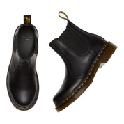 Dr. Martens Stivaletto Chelsea 2976 Black Virginia Pelle Nero Donna