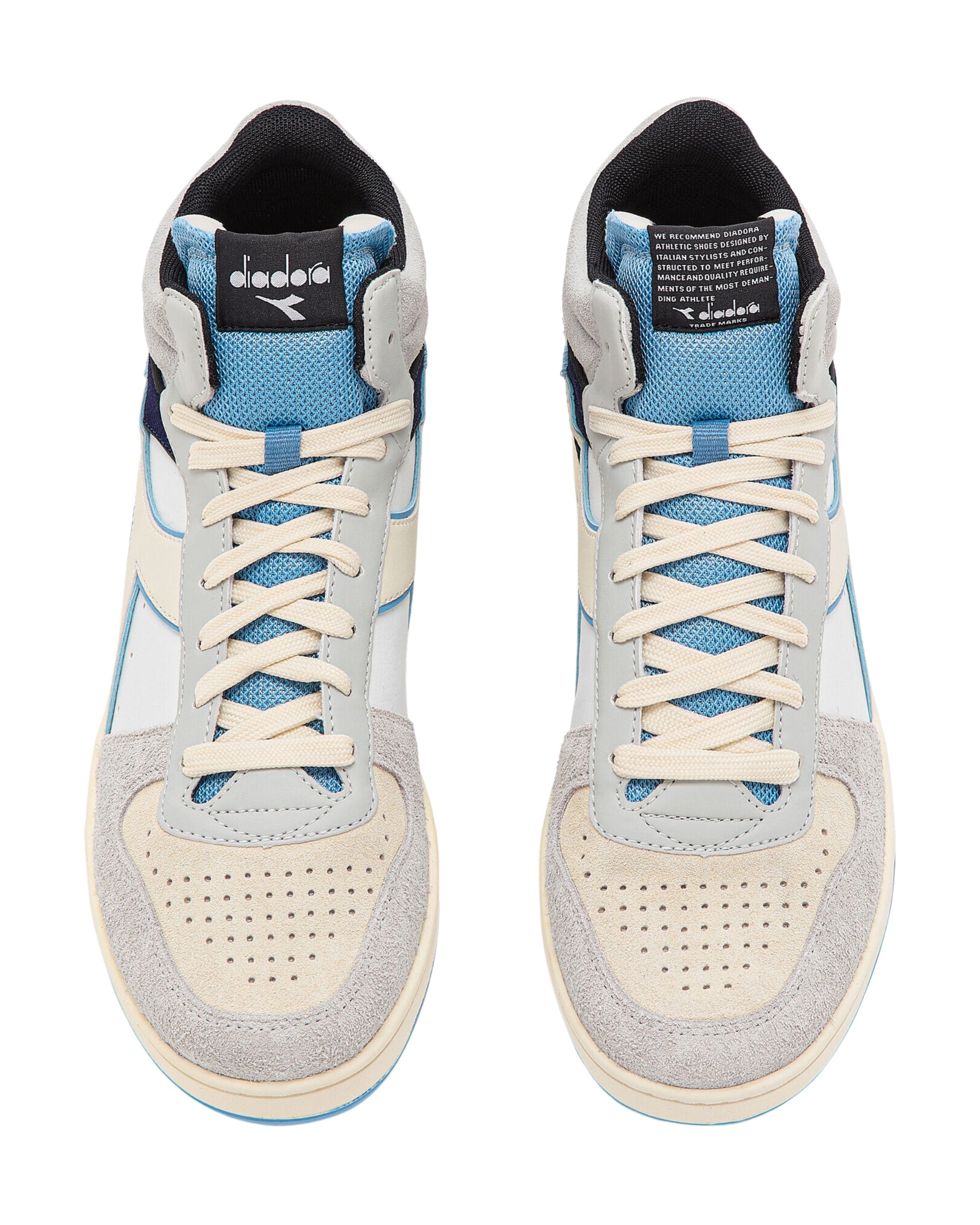 Diadora Magic Basket Demi Twin in Pelle Scamosciata Grigio