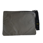 Blauer Borsa Pochette Coney Clutch Donna Uomo sling polso nylon cerato grigio silver