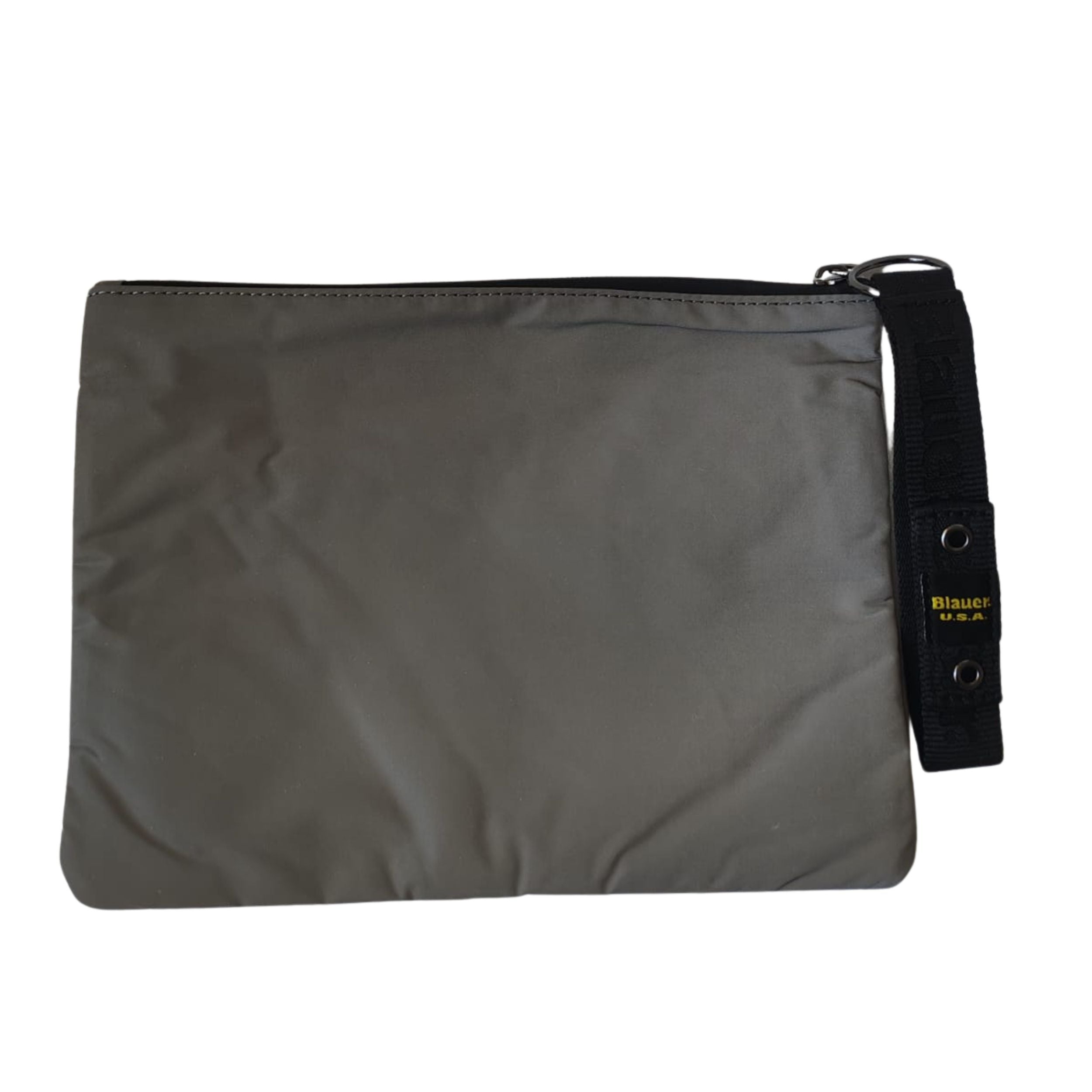 Blauer Borsa Pochette Coney Clutch Donna Uomo sling polso nylon cerato grigio silver