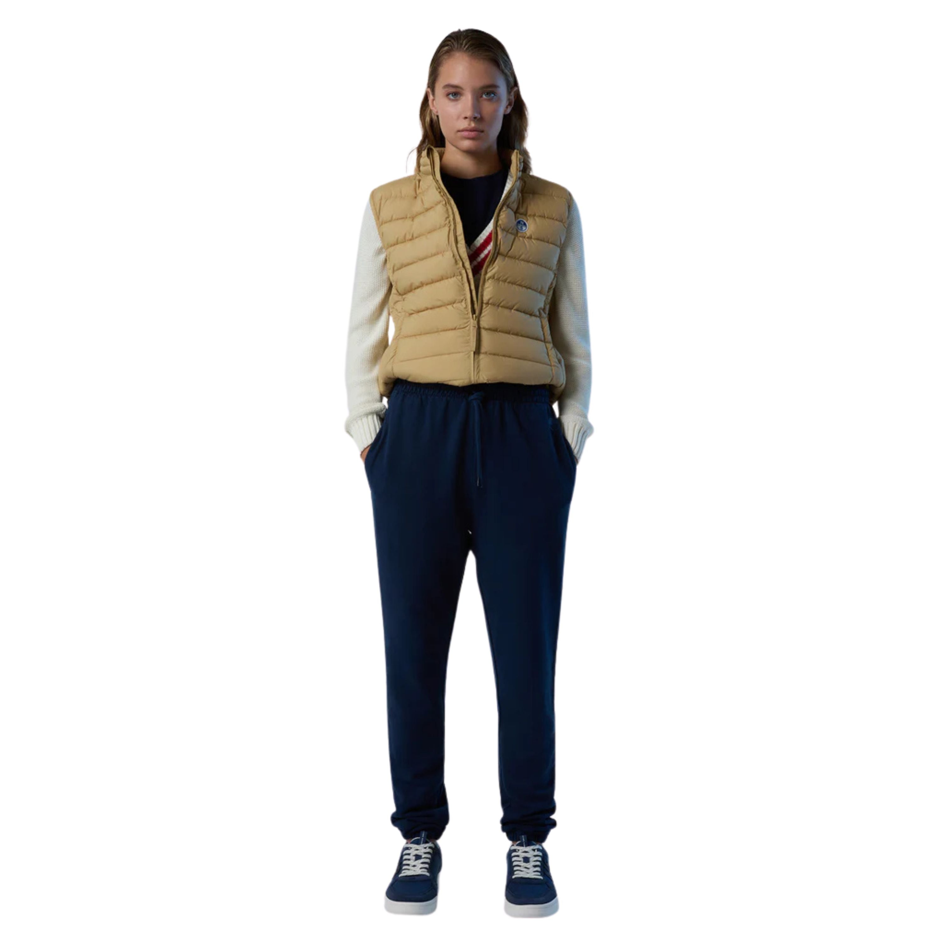 North Sails Gilet Smanicato Zip tecnico outdoor antivento 010032 0109 Naomi