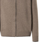 North Sails maglione misto cashmere FULL ZIP manica lunga finezza 7 beige 699154