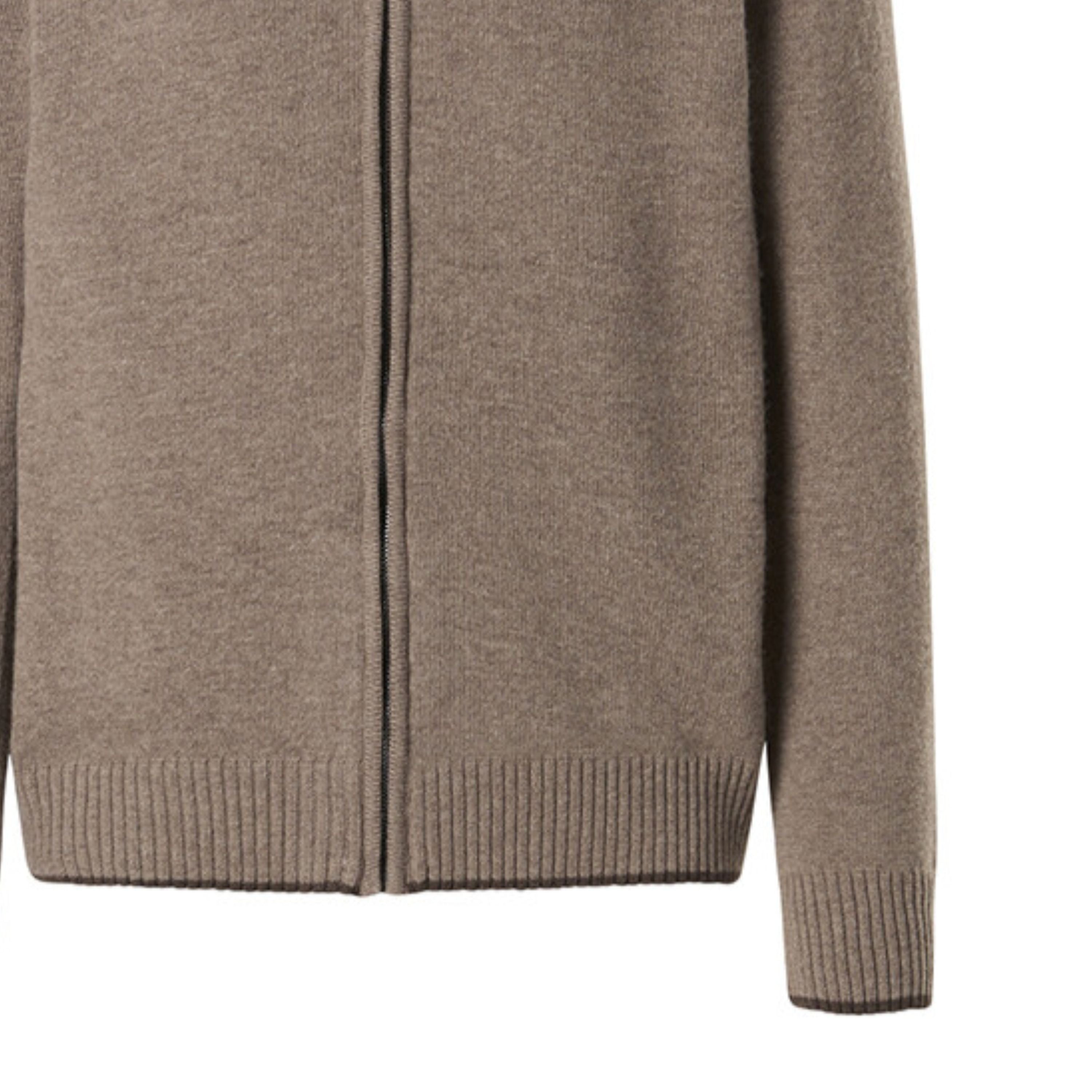 North Sails maglione misto cashmere FULL ZIP manica lunga finezza 7 beige 699154