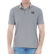 Blauer Polo maglietta Logo Scudo Sul Petto Uomo grigio Alban