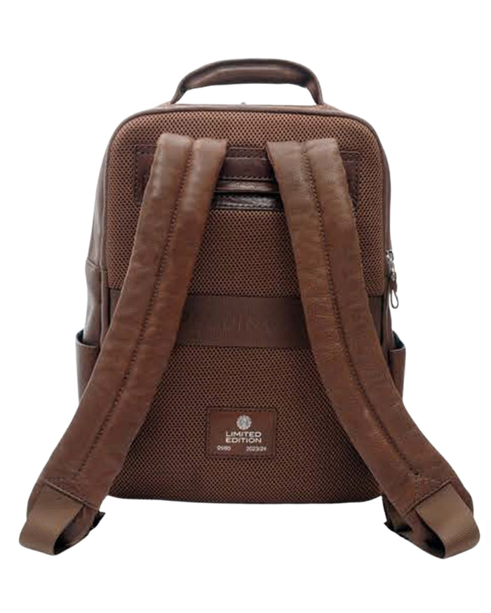 A.g.spalding&bros. Backpack 'the Yak' Limited Edition N°46 In Pelle Pregiata Marrone Unisex 3